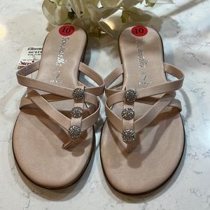 Toscanella NWT beautiful pink women’s  embellished sandals, size 10